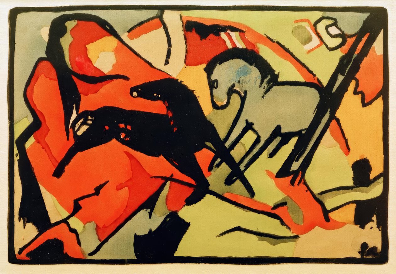 Két ló alkotó: Franz Marc