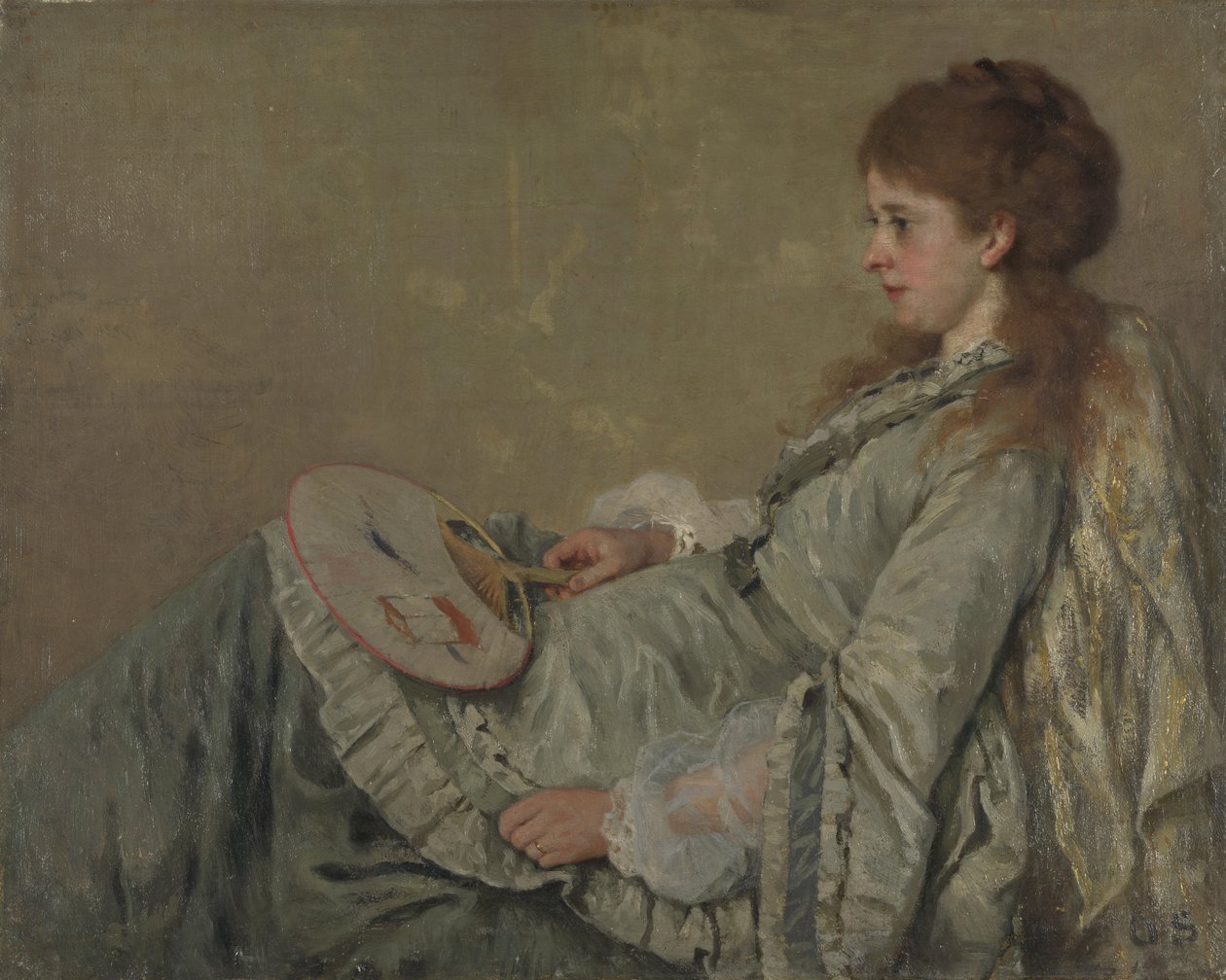 A művészfeleség arcképe, 1872-1873 alkotó: Franz Otto Scholderer
