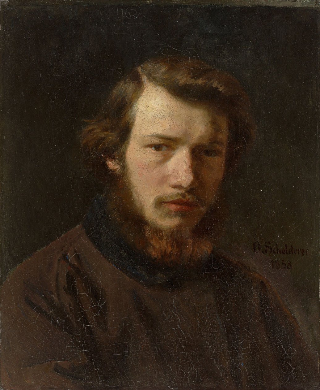 Önarckép 24 évesen, 1858. alkotó: Franz Otto Scholderer