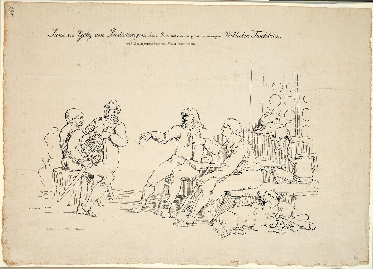 1. felvonás, Götz van Berlichingen 1. jelenete alkotó: Franz Pforr