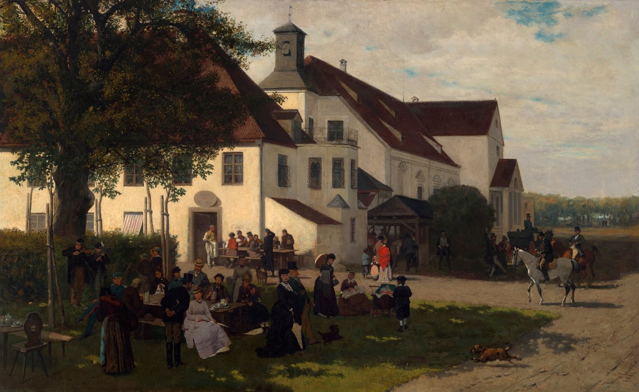 A kastély fogadója Alt-Schleißheimben alkotó: Franz Quaglio