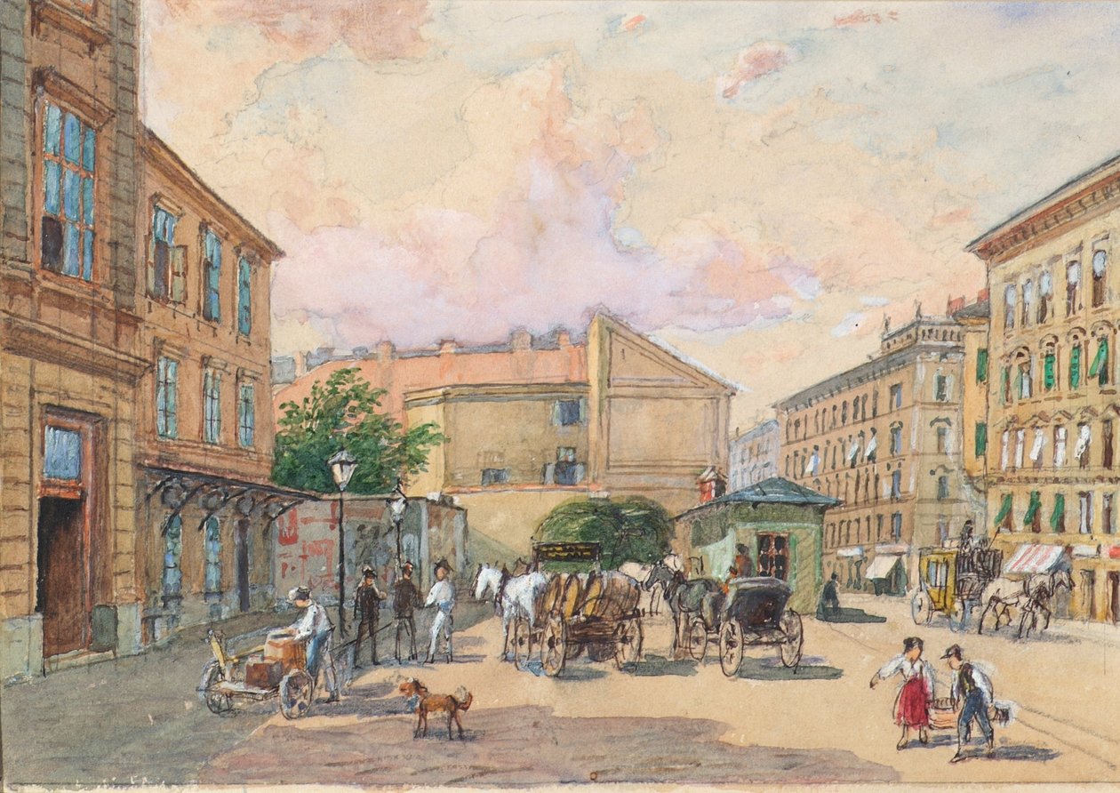 A bécsi Burggassen vonal (a Kaiserstraße és a Burggasse sarka) alkotó: Franz Reinhold