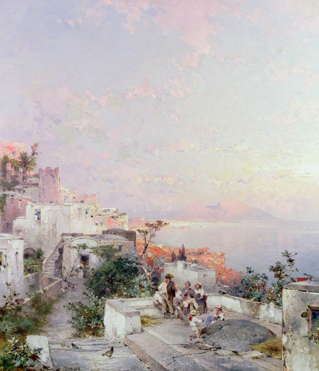 Posilipo, Nápoly alkotó: Franz Richard Unterberger