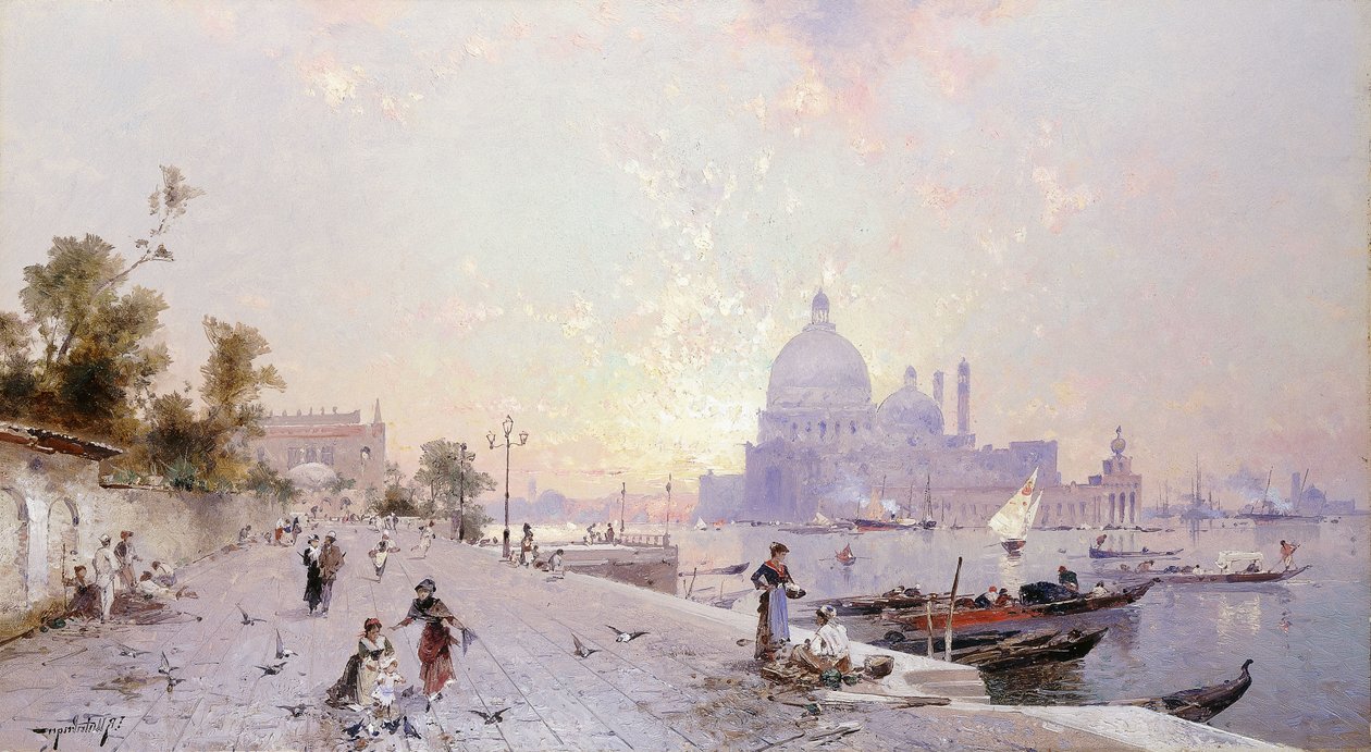 Egészségügyi Szent Mária, Velence: Santa Maria della Salute, Velence, alkotó: Franz Richard Unterberger