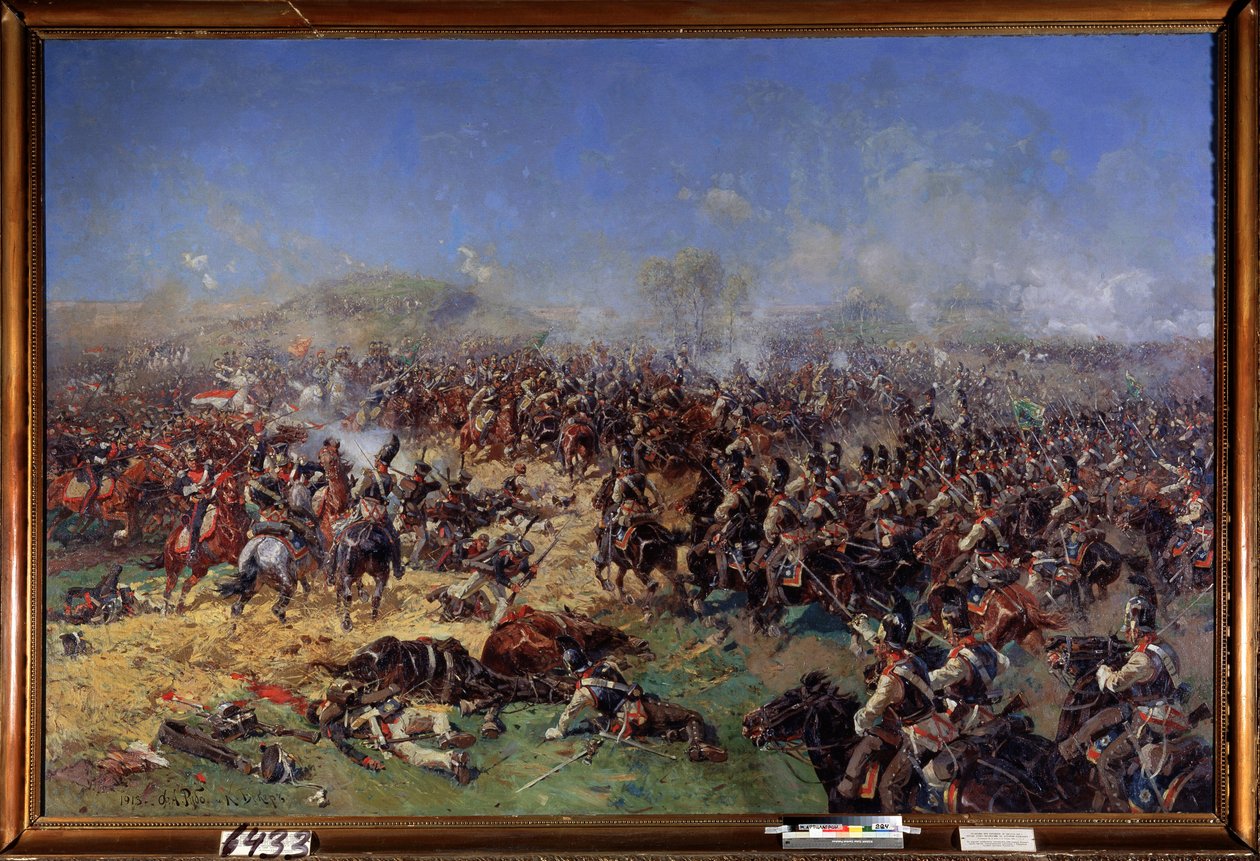 Orosz hadjárat (1812): a borodinói csata (vagy Moszkva csata), 1812. augusztus 26. (vagy 1812. szeptember 7.), harmadik francia támadás (A borodinói csata augusztus 26-án alkotó: Franz Roubaud