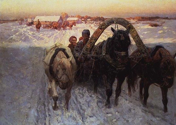 A szánkó alkotó: Franz Roubaud