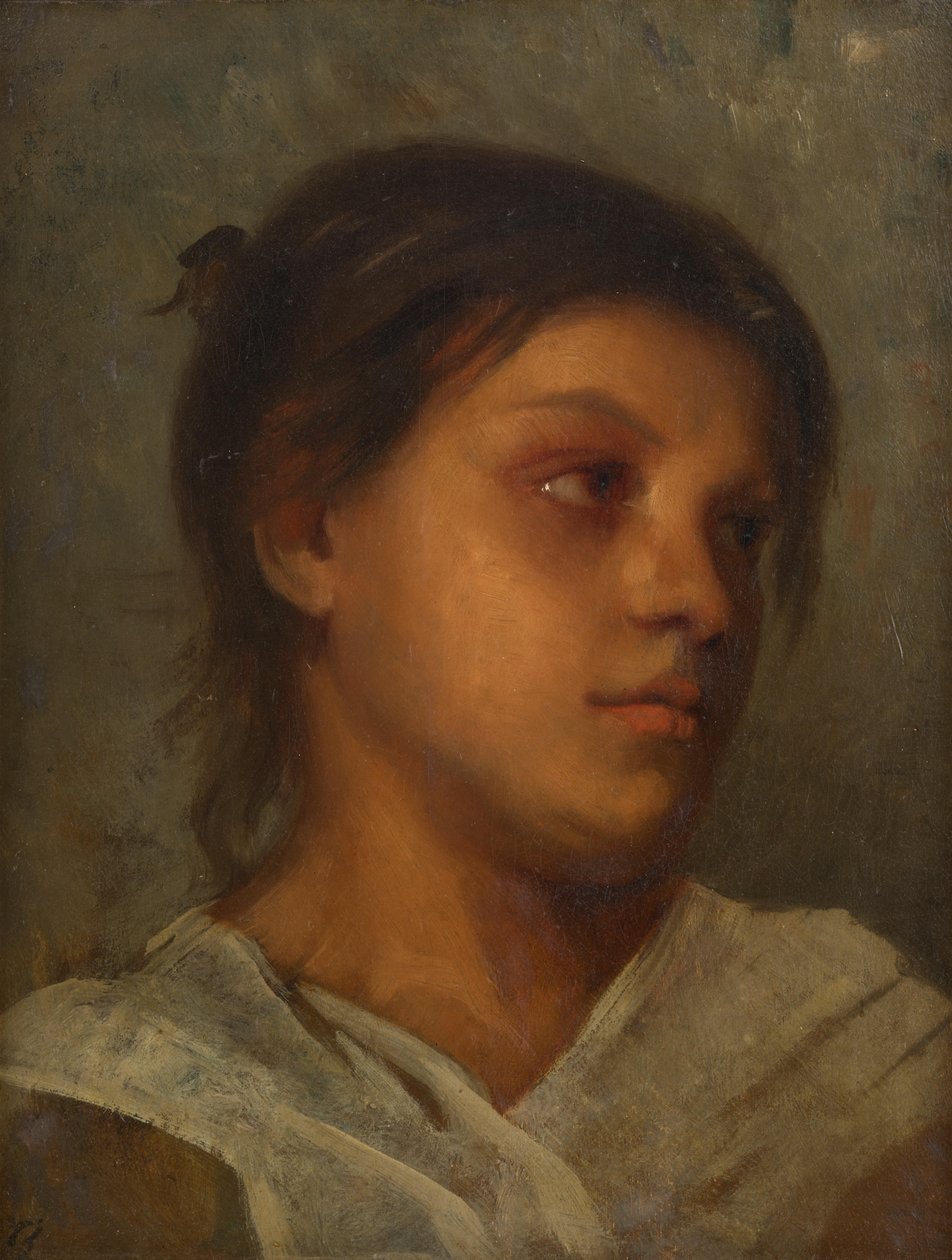 Egy lány portréja alkotó: Franz Rumpler