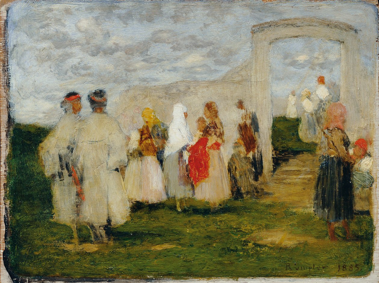 templomba menni Lundenburgban alkotó: Franz Rumpler