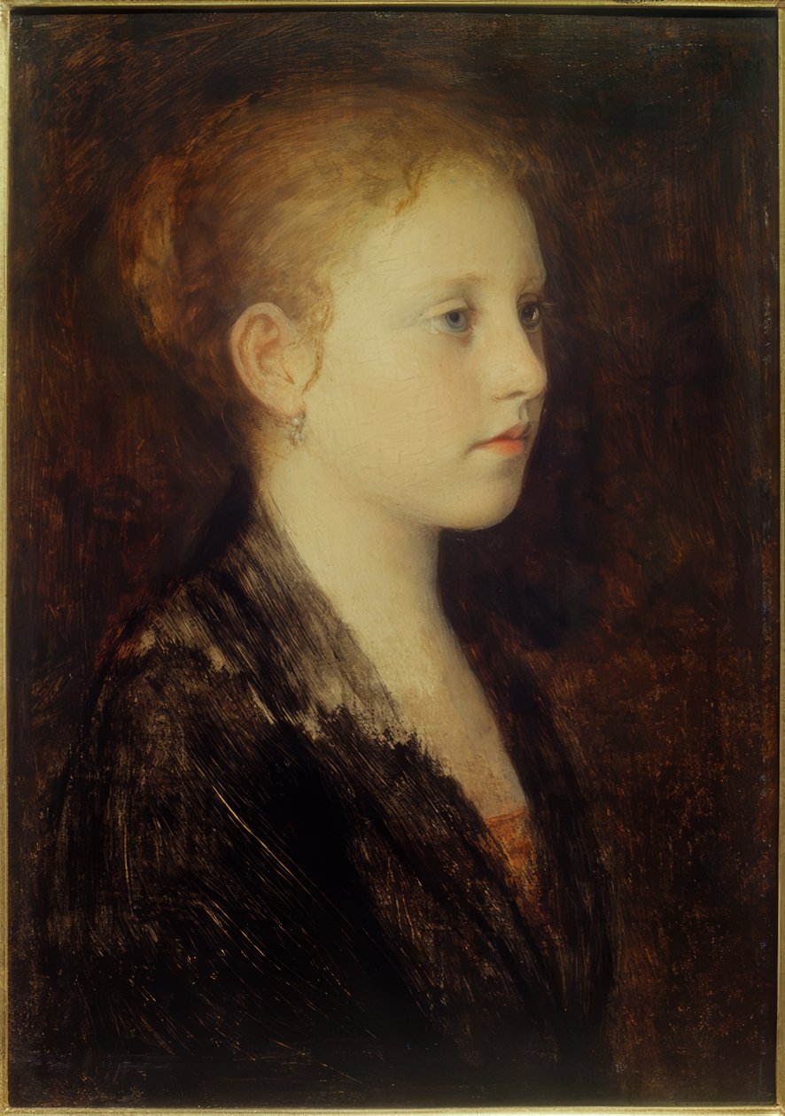 Lány fej alkotó: Franz Rumpler