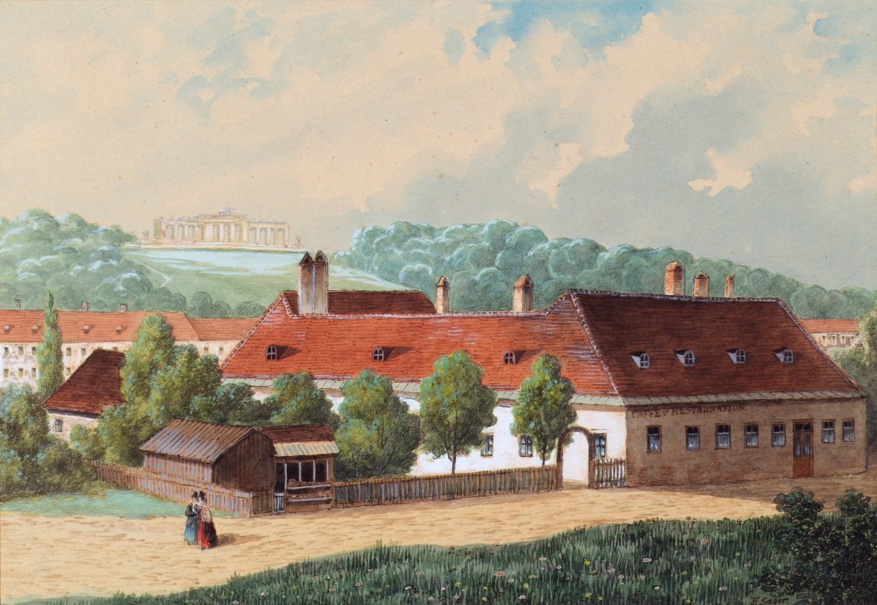 A "The Black Vest" kávézó-étterem Bécs-Rudolfsheimben alkotó: Franz Sager