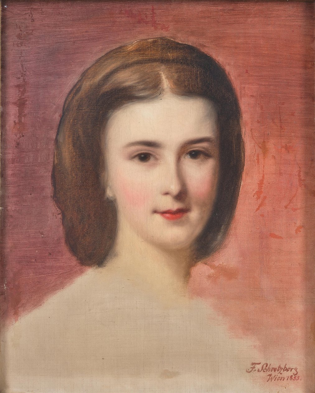Bajor Erzsébet portréja, 1855. alkotó: Franz Schrotzberg
