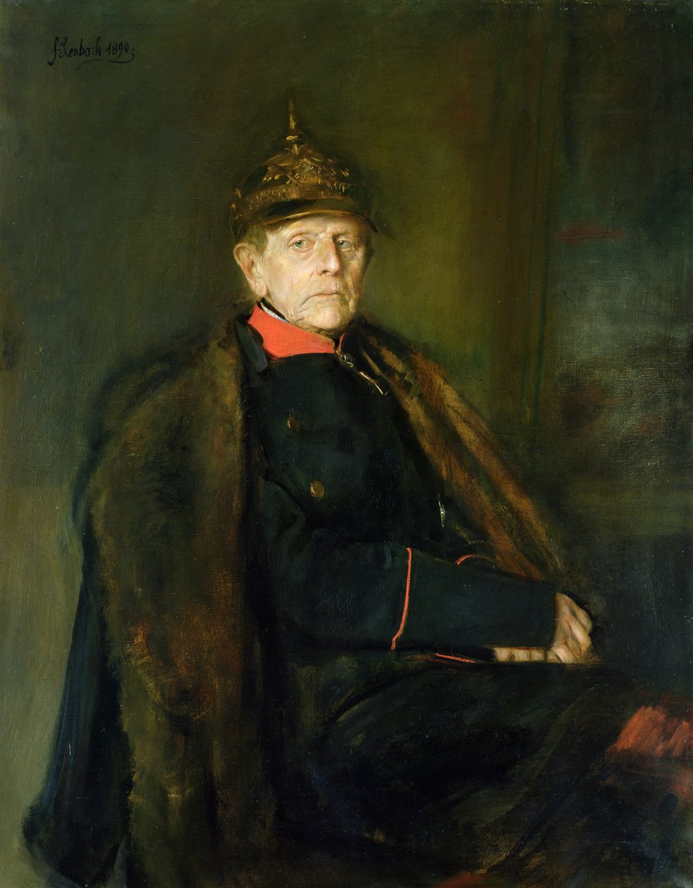 Helmuth Graf von Moltke tábornok (1800-91), 1890 alkotó: Franz Seraph von Lenbach