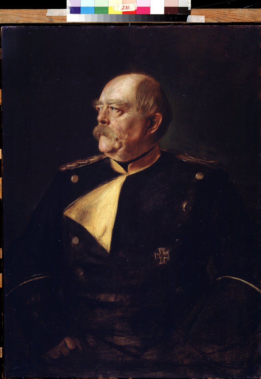 Otto von Bismarck kancellár (1815-1898) egyenruhás portréja. Franz von Lenbach (1836-1904) festménye. Puskin Szépművészeti Múzeum, Moszkva. alkotó: Franz Seraph von Lenbach