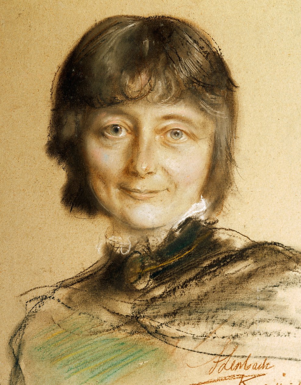 Nina Hagerup portréja (Bergen 1845-Koppenhága alkotó: Franz Seraph von Lenbach