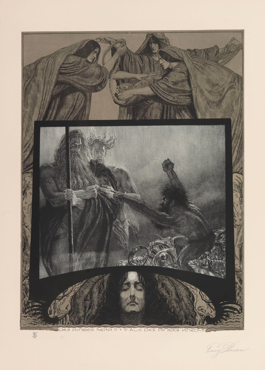 A Nibelung gyűrűje, 1914. alkotó: Franz Stassen