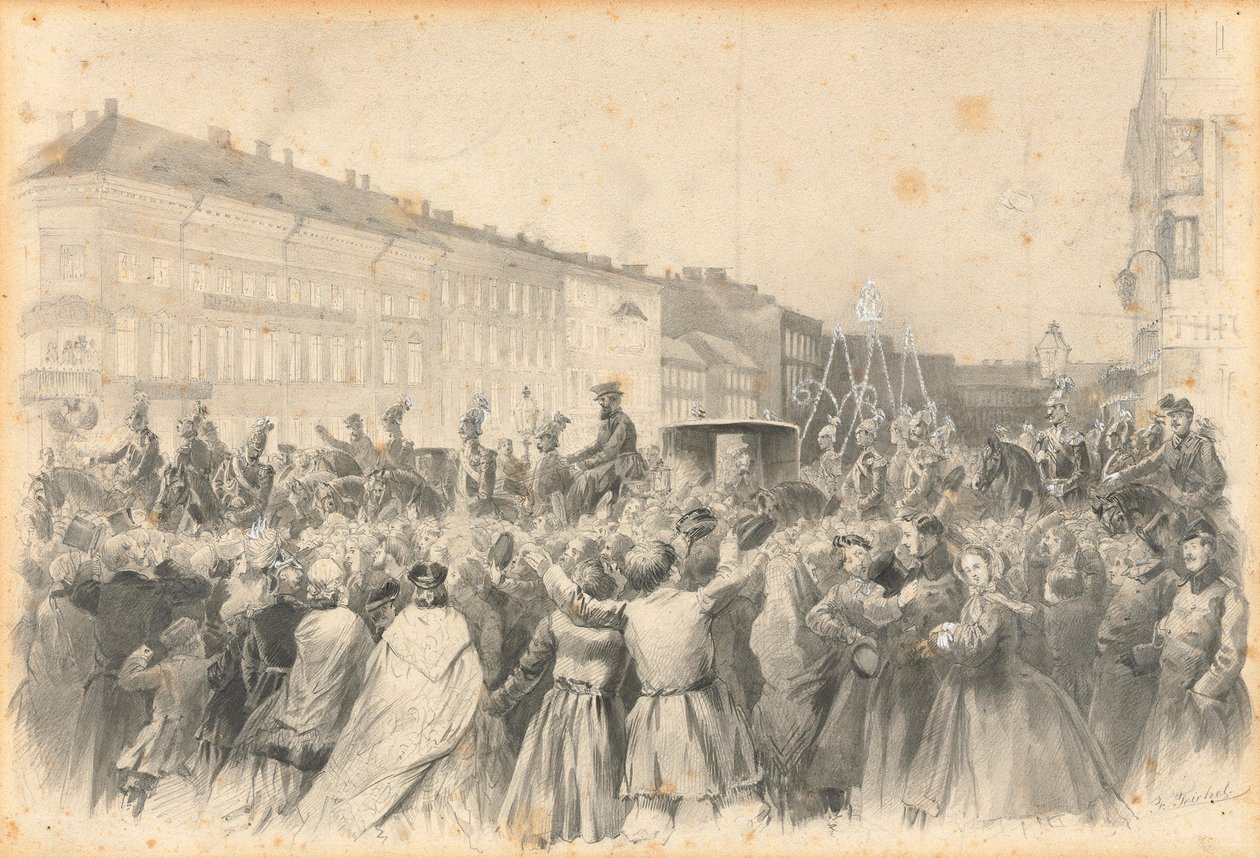 Sándor körmenete, 1862. alkotó: Franz Teichel