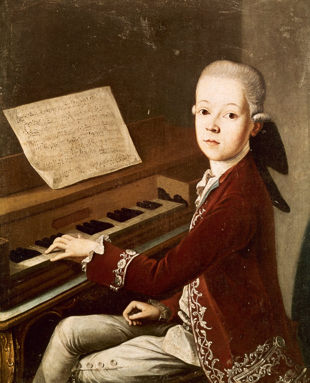 Wolfgang Amadeus Mozart, 1768 alkotó: Franz Thaddaus Helbling