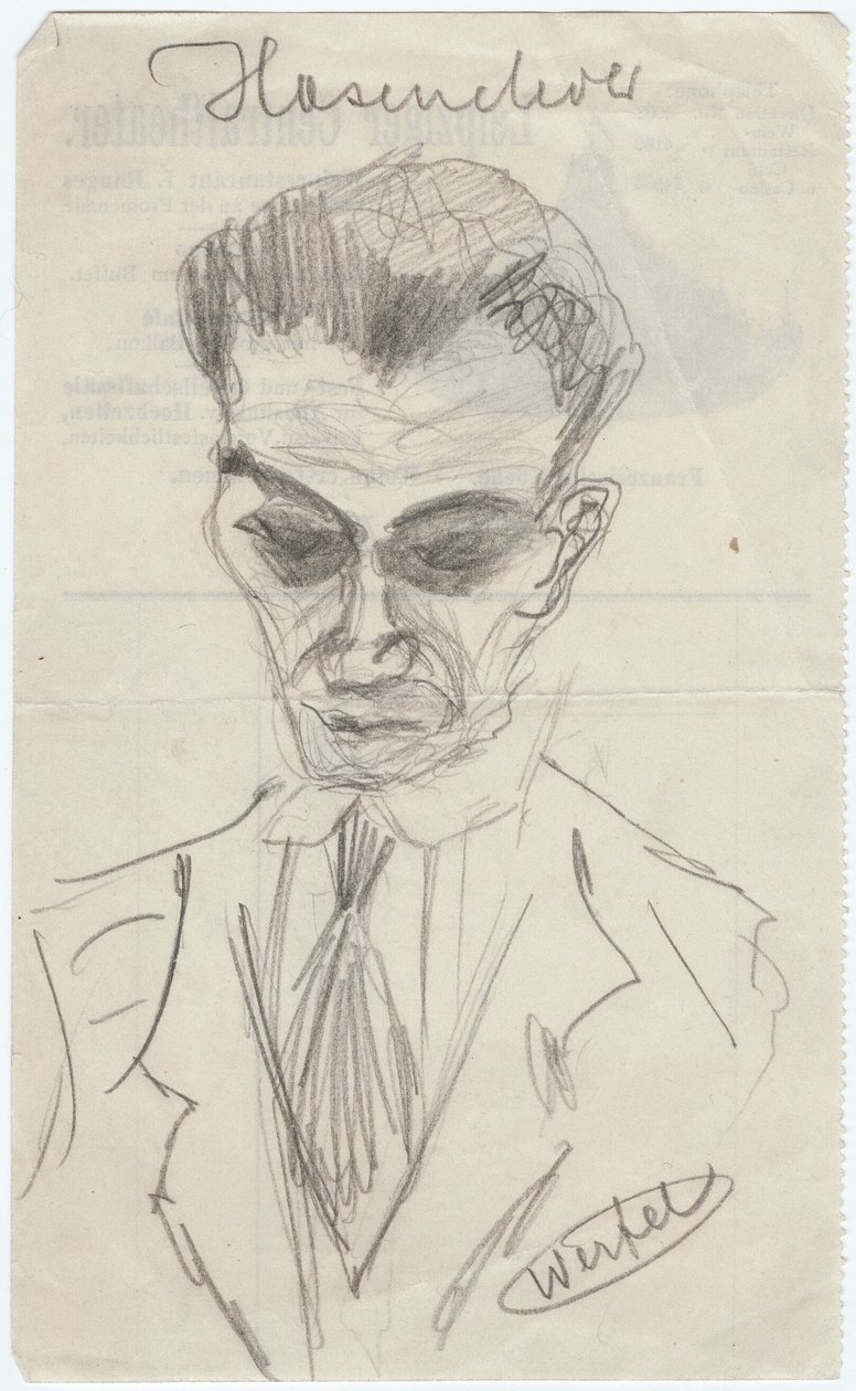 Walter Hasenclever portréja 1890-1940, 1930-as évek eleje alkotó: Franz Werfel