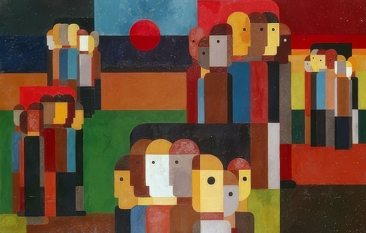 A német parasztháború. 1932 alkotó: Franz Wilhelm Seiwert