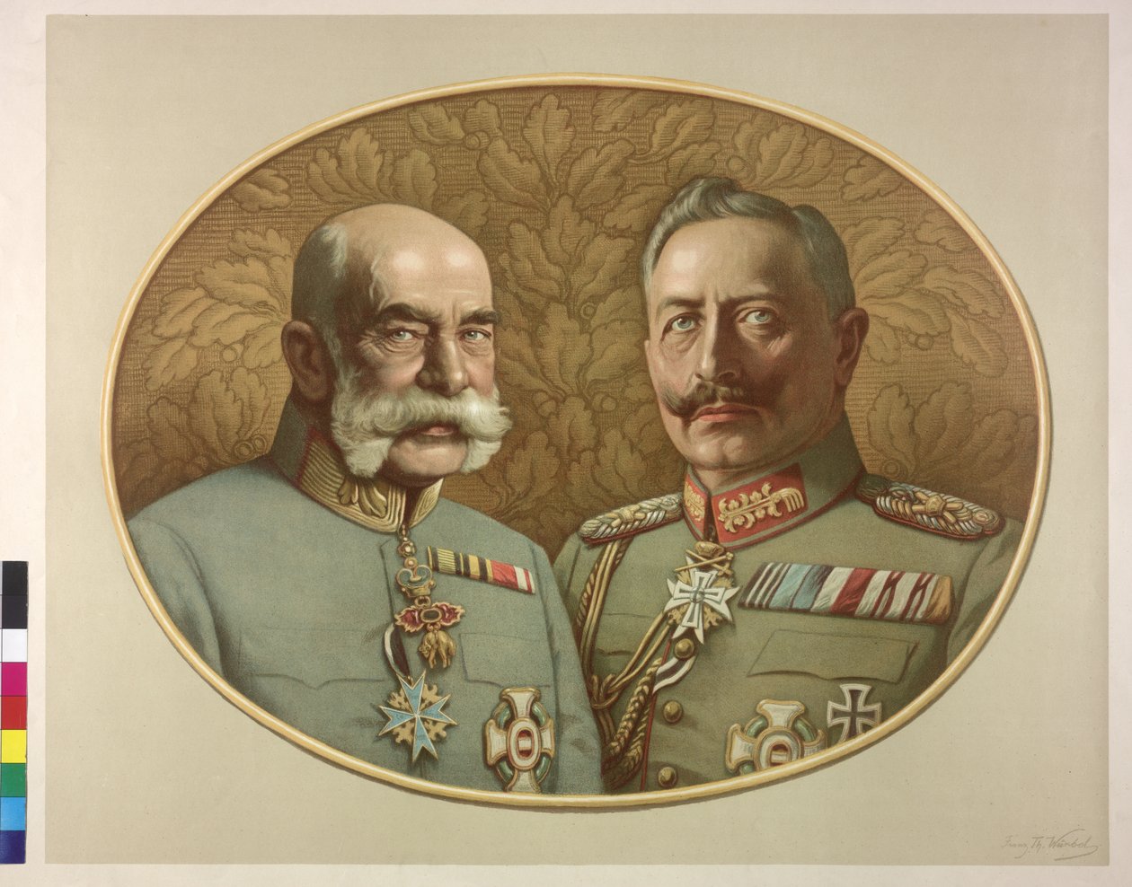 I. Ferenc József osztrák császár és II. alkotó: Franz Wurbel