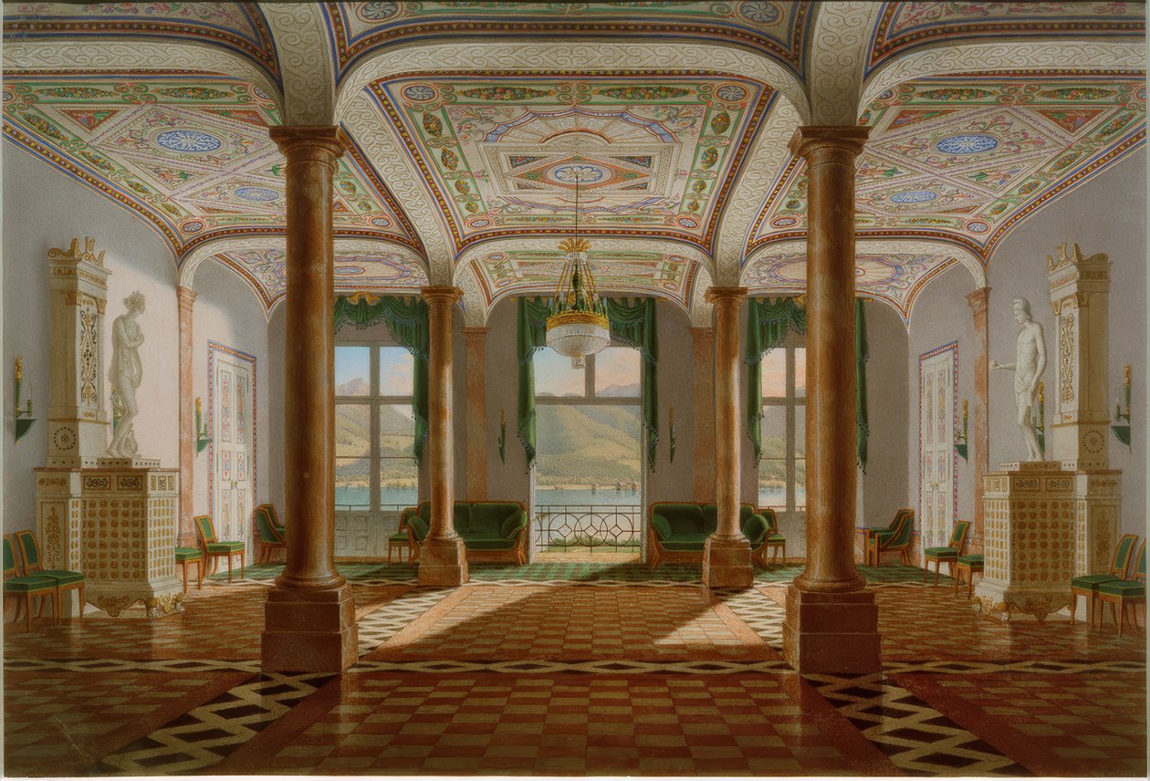 A Tegernsee kastély szalonja alkotó: Franz Xaver Nachtmann