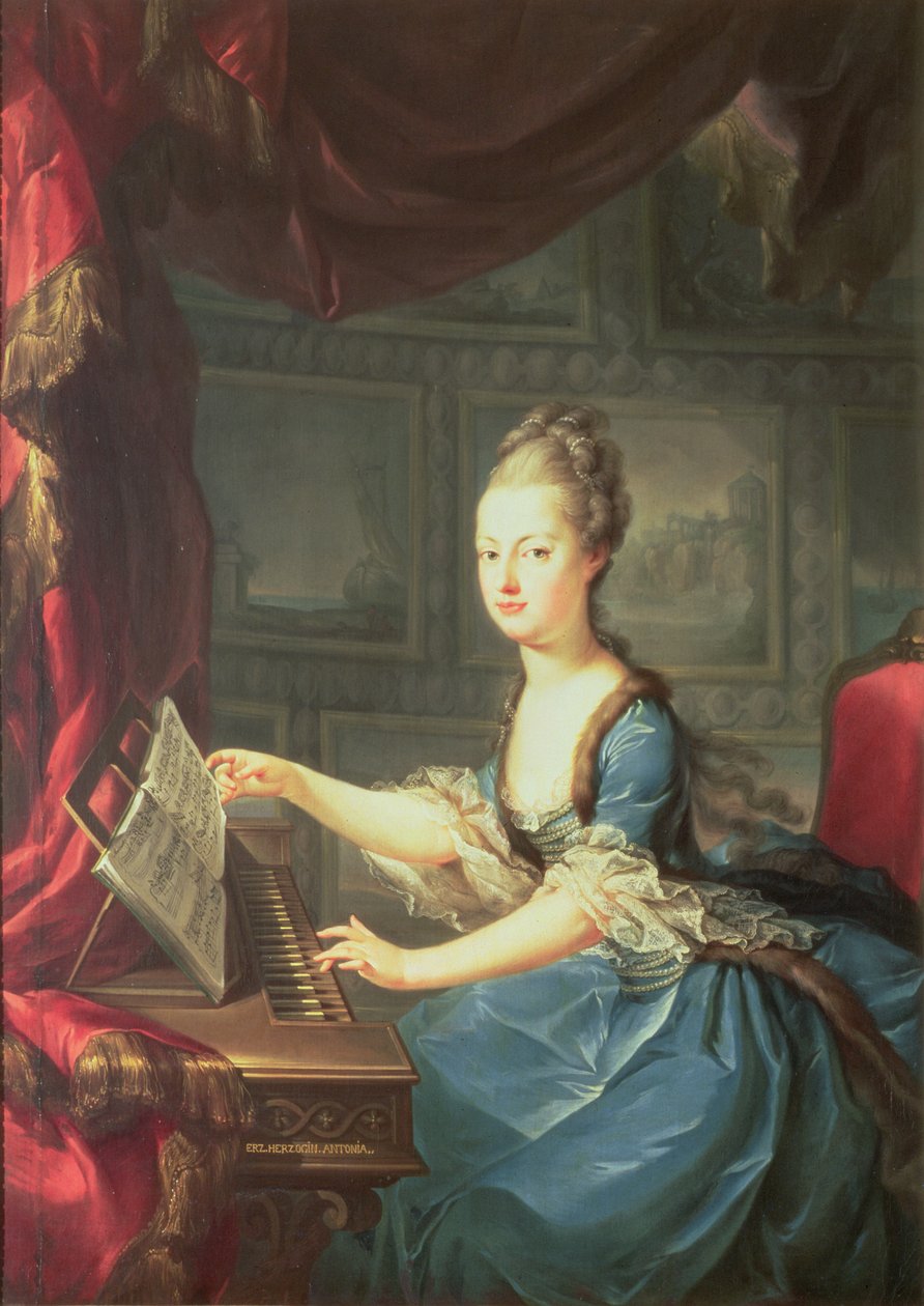 Marie Antoinette Habsburg-Lothringen főhercegnő (1755-93), Mária Terézia osztrák császárnő (1717-80) és I. Ferenc császár (1708-65) tizenötödik gyermeke, XVI. alkotó: Franz Xaver Wagenschon