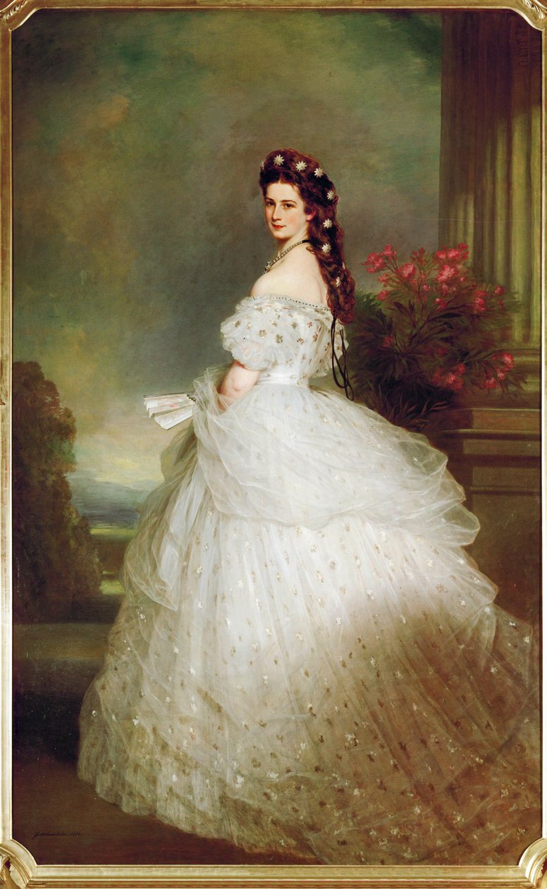 Erzsébet császárné csillagos ruhában (olaj, vászon) alkotó: Franz Xaver Winterhalter