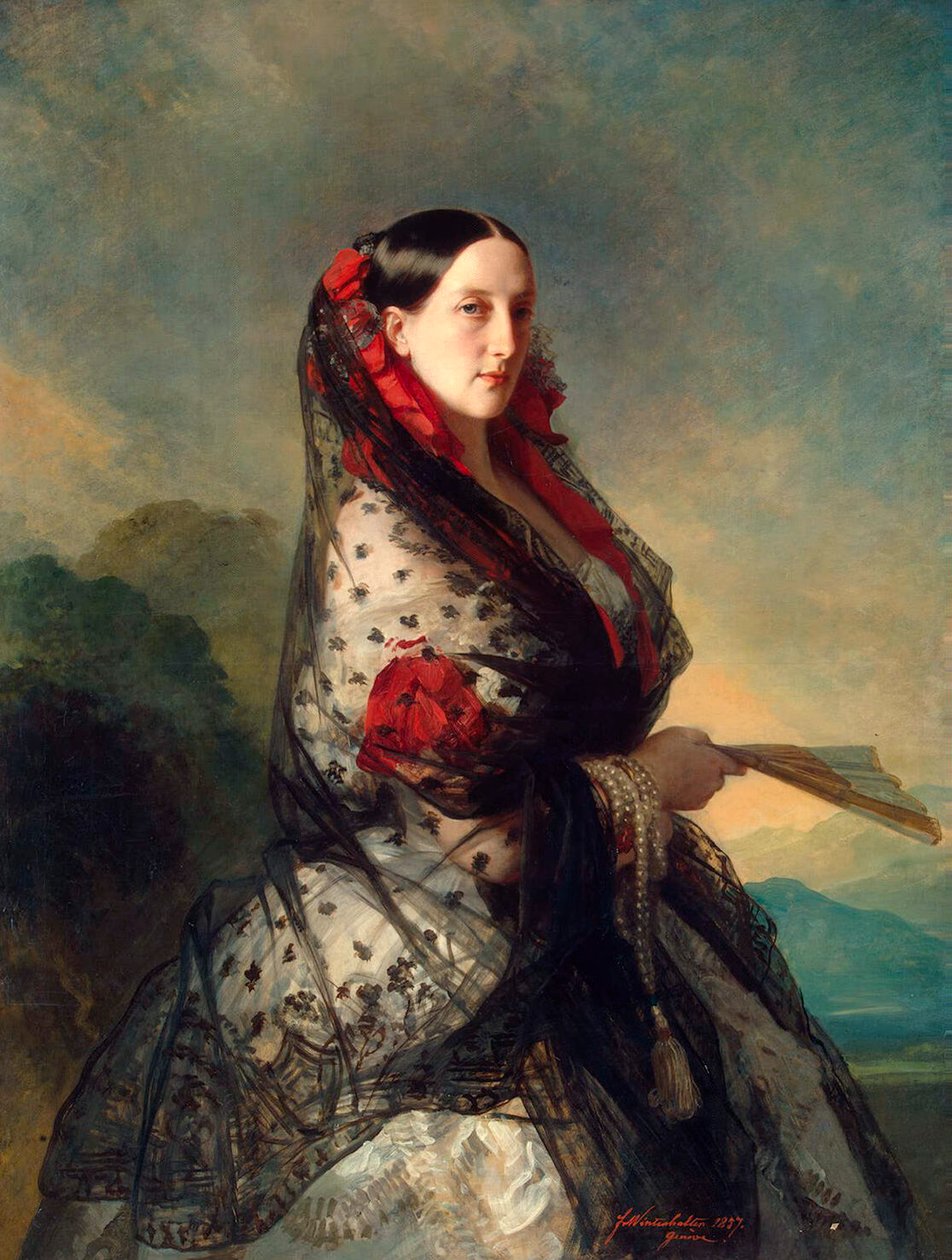 Mária Nyikolajevna orosz nagyhercegnő, 1857 alkotó: Franz Xaver Winterhalter