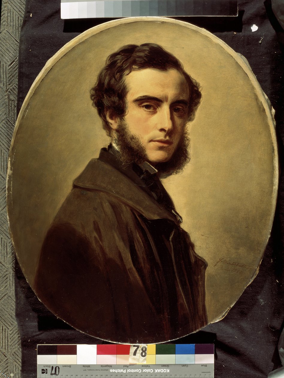 Pavel Petrovics Shuvalov gróf (1830-1908) portréja (Pavel P.Shuvalov gróf portréja). Franz Xavier Winterhalter (1805-1873) festménye. Olaj, vászon, 65 x 55 cm alkotó: Franz Xaver Winterhalter