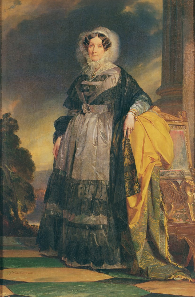 Orléans-i Adelaide (1777-1848), Mademoiselle de Chartres, Madame Adelaide néven ismert portréja alkotó: Franz Xaver Winterhalter