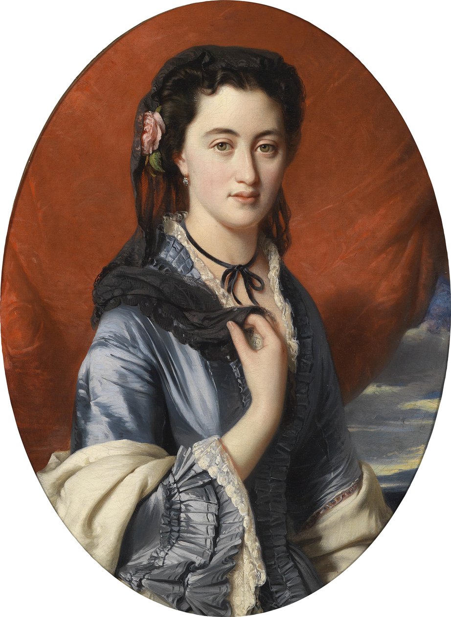 Zountes Varvara Musina-Pushkina 1832-1885, 1864 ábrázolása alkotó: Franz Xaver Winterhalter