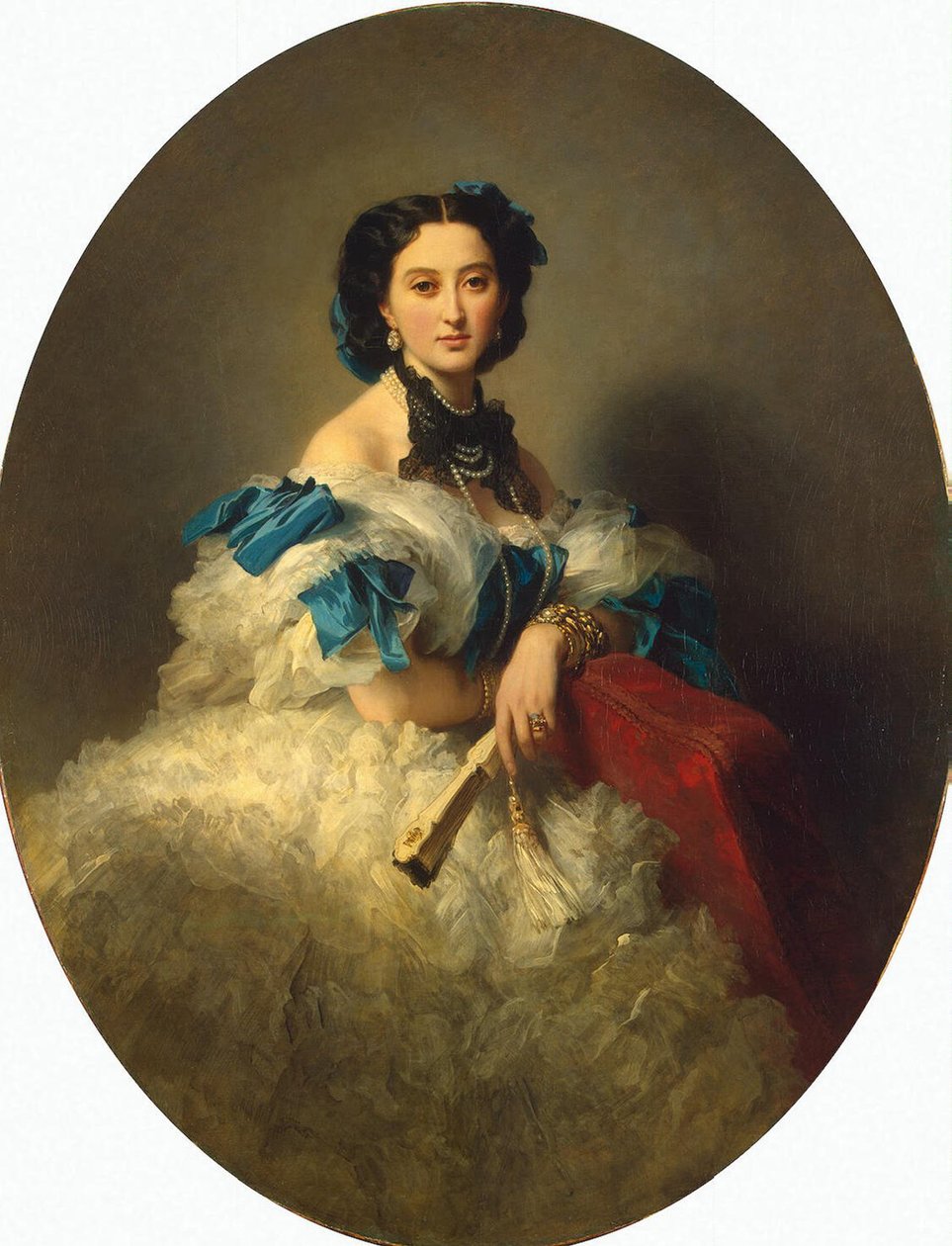 Zountes Varvara Musina-Pushkina képmása, 1857 után alkotó: Franz Xaver Winterhalter