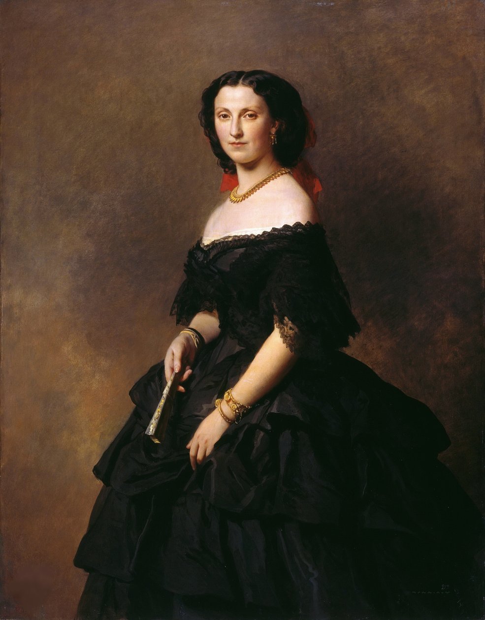 Elizaveta Alekszandrovna Barjatyinszkaja hercegnő portréja, született Cserniseva hercegnő 1826-1902. alkotó: Franz Xaver Winterhalter