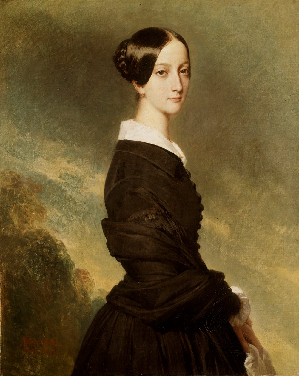 Francoise Caroline de Bourbon Bragança, Joinville hercegnőjének portréja alkotó: Franz Xaver Winterhalter