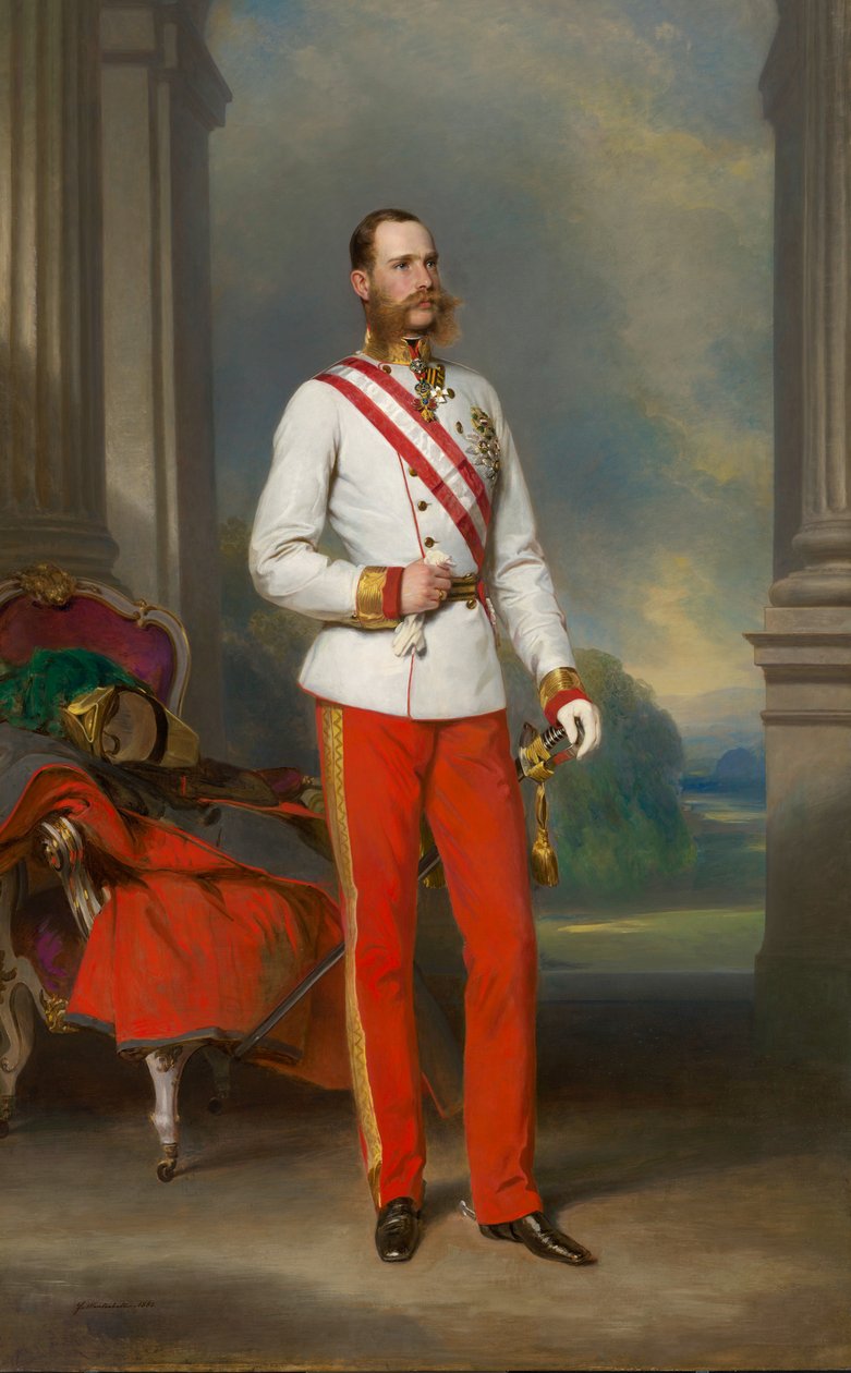 I. Ferenc József osztrák portréja, 1865. alkotó: Franz Xaver Winterhalter