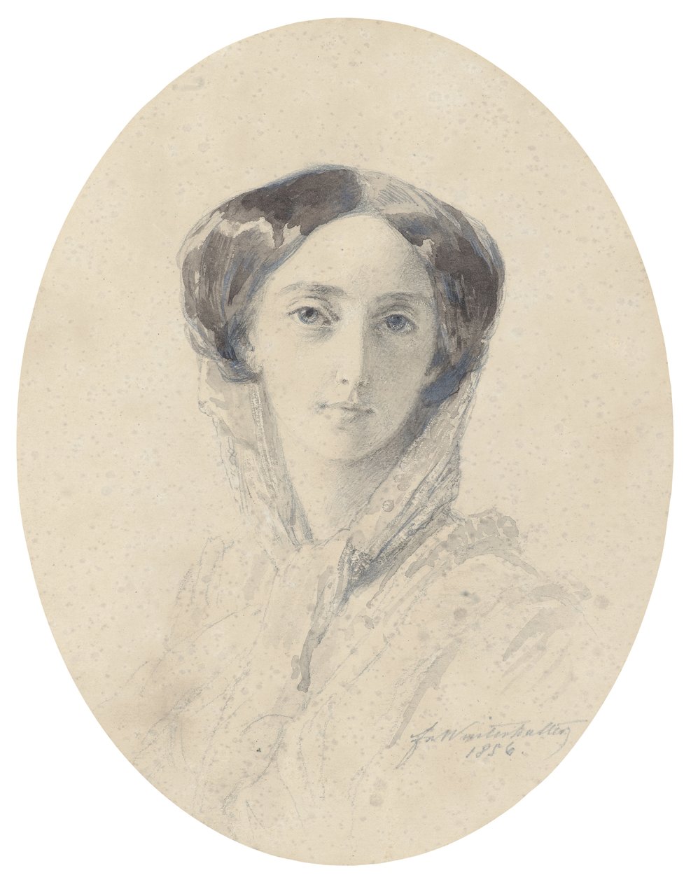 Olga Nikolaevna orosz nagyhercegnő 1822-1892, württembergi királynő portréja alkotó: Franz Xaver Winterhalter