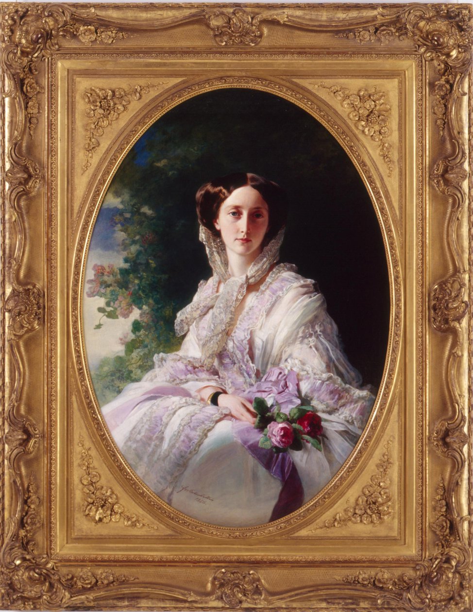Olga Nyikolajevna orosz nagyhercegnő 1822-1892, württembergi királynő portréja, 1856 alkotó: Franz Xaver Winterhalter