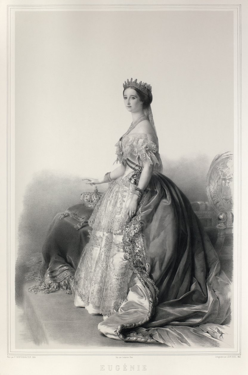 Eugenie Imperatrice portréja alkotó: Franz Xaver Winterhalter
