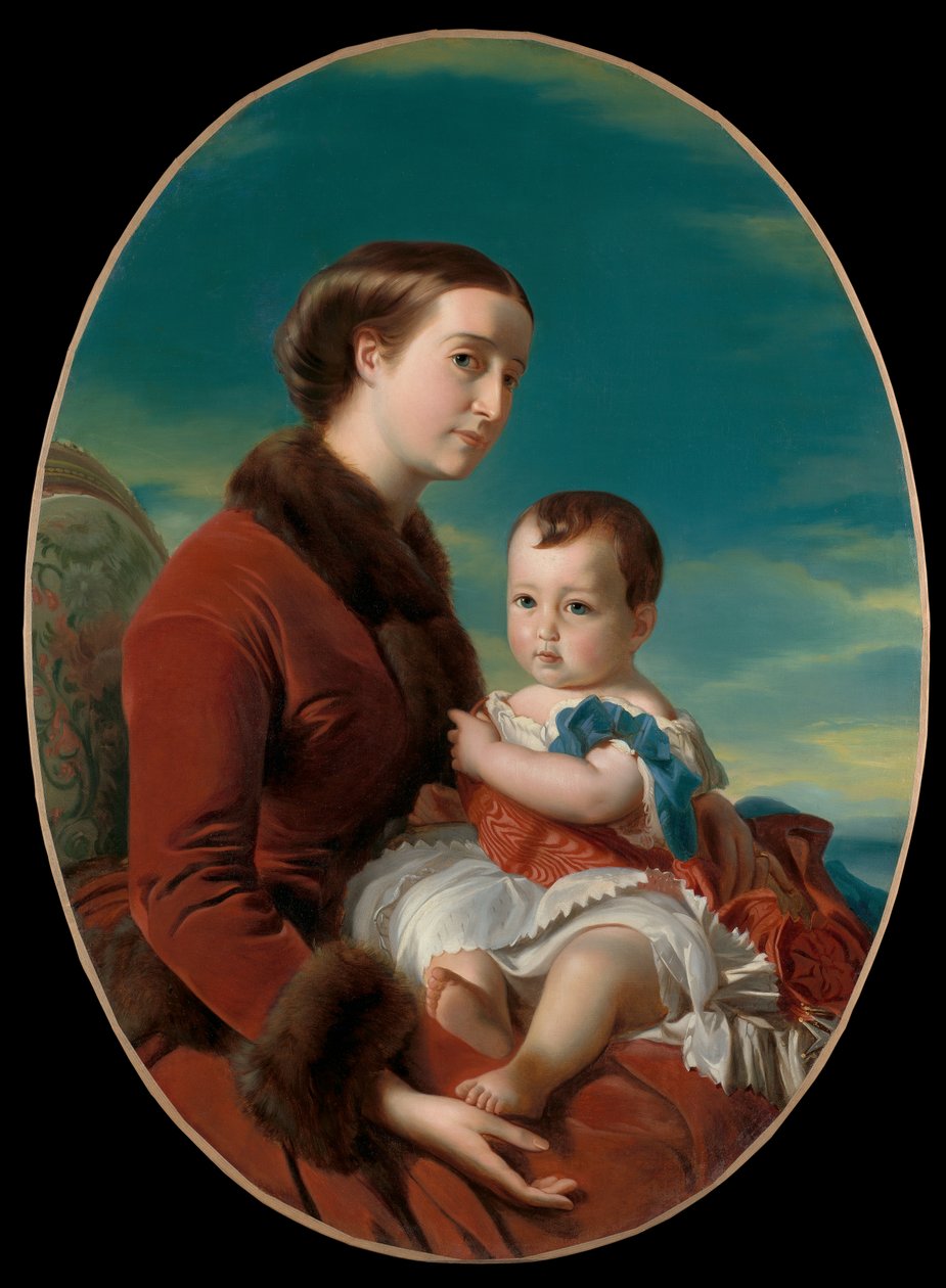 Eugenie Imperatrice portréja császári herceggel alkotó: Franz Xaver Winterhalter