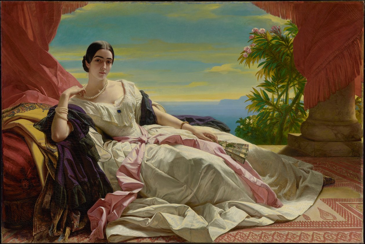 Leonilla, Sayn-Wittgenstein-Sayn hercegnő portréja alkotó: Franz Xaver Winterhalter