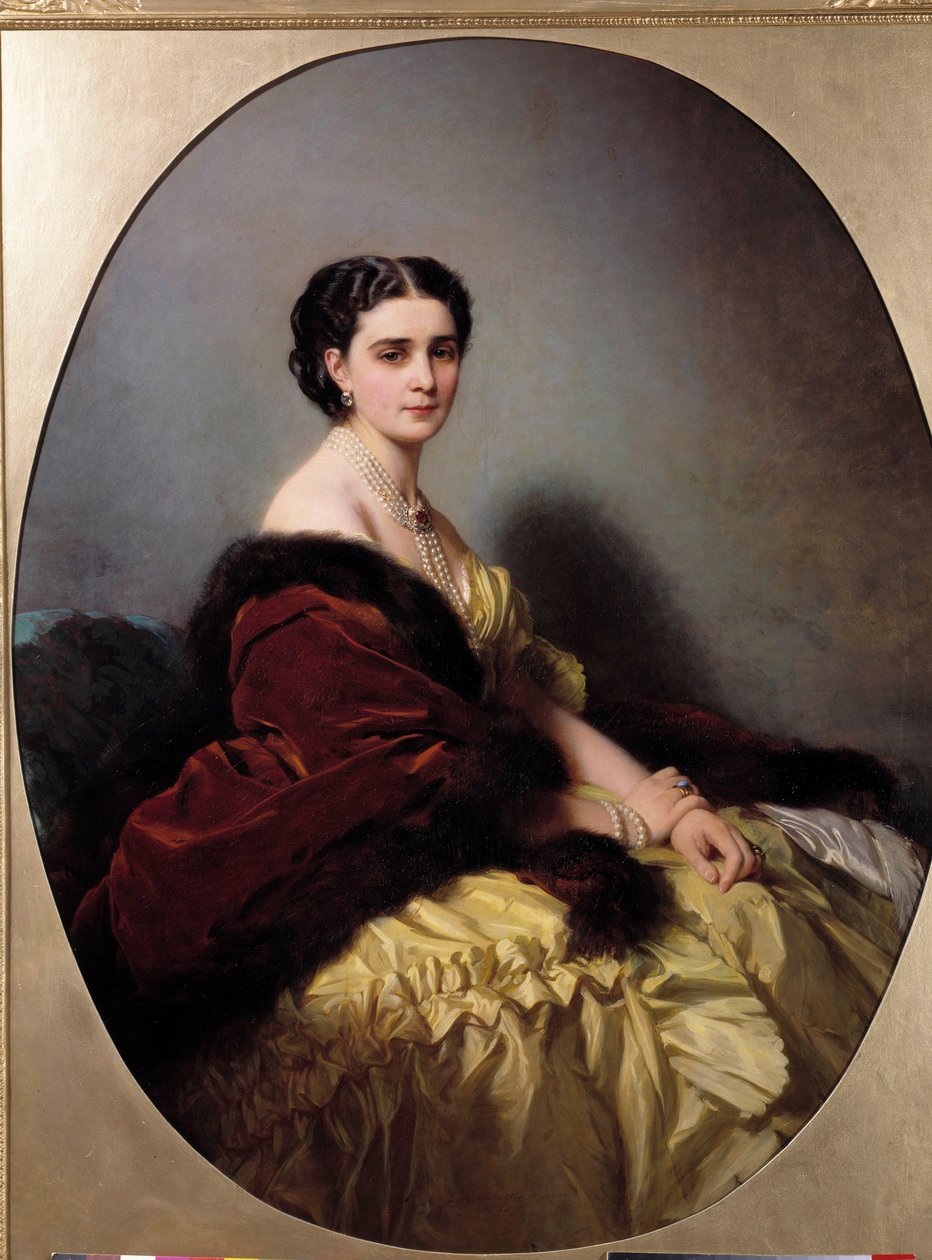 Madame Narichkin (vagy Narichkin vagy Narichkina) portréja Winterhalter festménye és borítója (1806-1873) alkotó: Franz Xaver Winterhalter