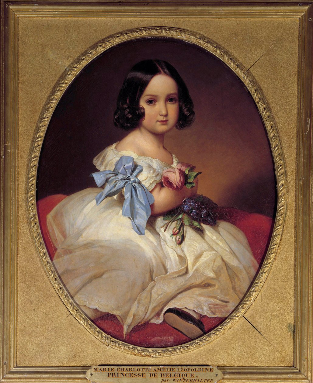A szászországi Marie Charlotte Amelie portréja, Mexikói Imperatrice (1840-1927) Xaver Winterhalter (1806-1873) festménye 1842 V. 0,72x0,58 m alkotó: Franz Xaver Winterhalter
