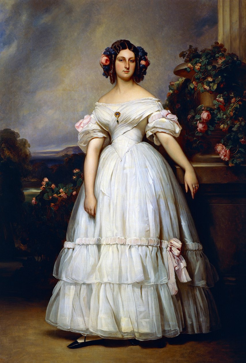 Clementine orléans-i hercegnő portréja (Neuilly-sur-Seine alkotó: Franz Xaver Winterhalter