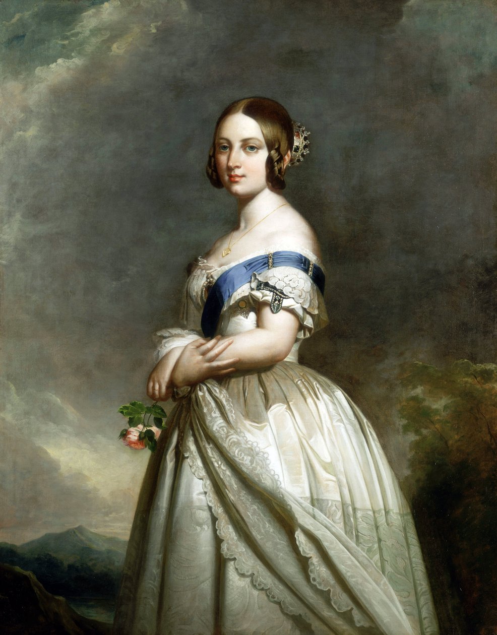 Viktória királynő portréja alkotó: Franz Xaver Winterhalter