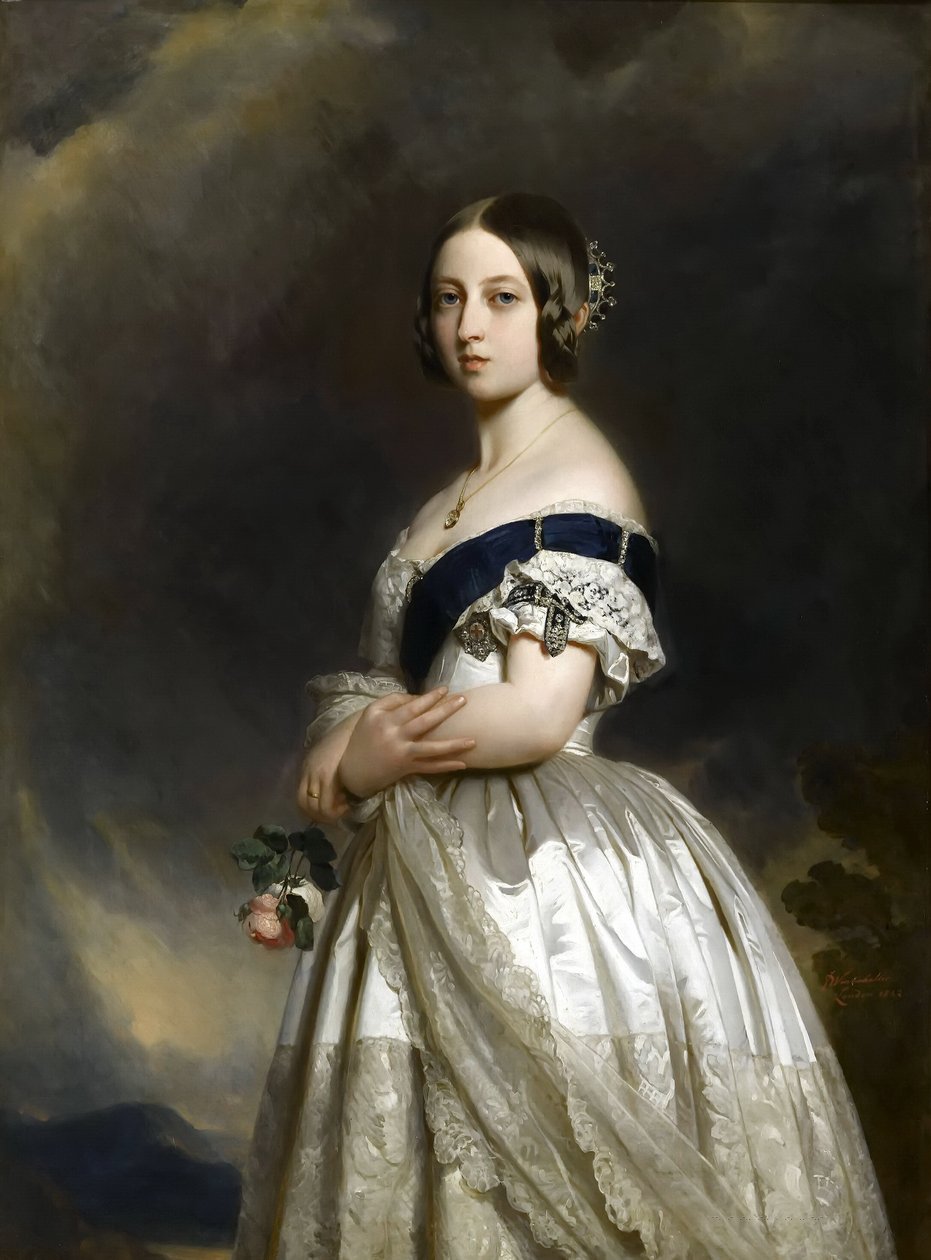 Viktória királynő portréja alkotó: Franz Xaver Winterhalter