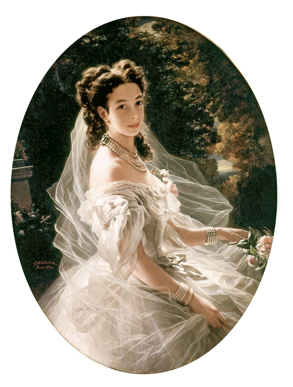 Pauline metternich hercegnő, 1860 alkotó: Franz Xaver Winterhalter