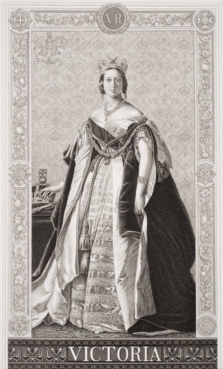 Viktória királynő (1819-1901) Az angol és skót történelem illusztrációiból, II. kötet alkotó: Franz Xaver Winterhalter
