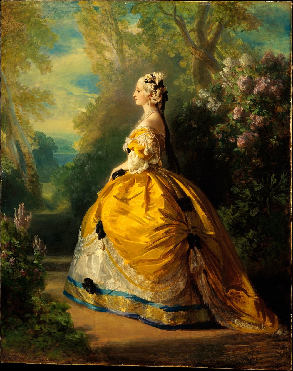 Eugénia császárné (Eugénie de Montijo, 1826-1920, Condesa de Teba) alkotó: Franz Xaver Winterhalter