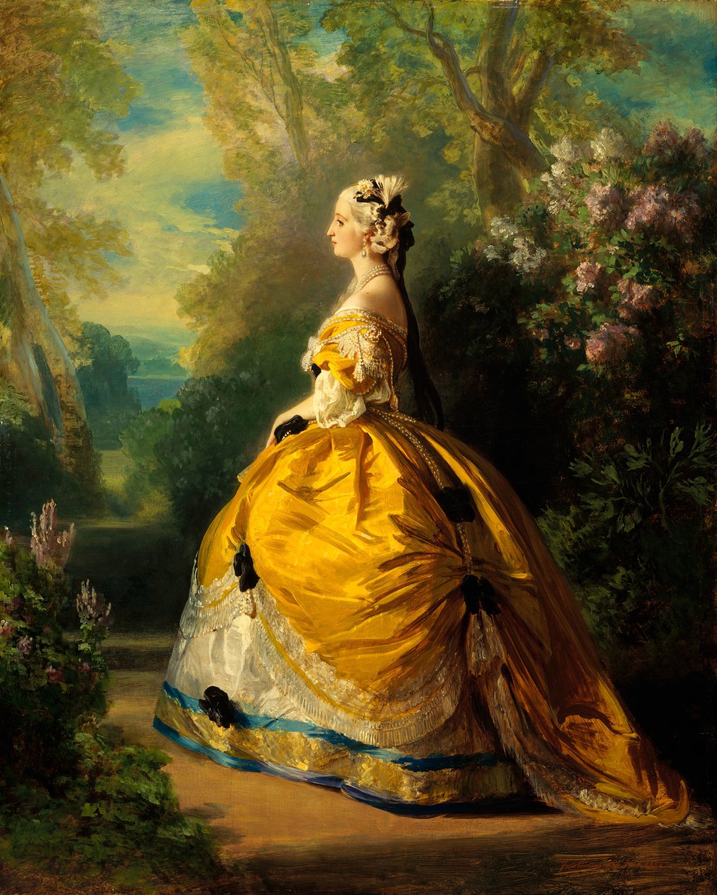 Eugénie Eugénie de Montijo császárné, 1826-1920, Teba grófnője, 1854. alkotó: Franz Xaver Winterhalter