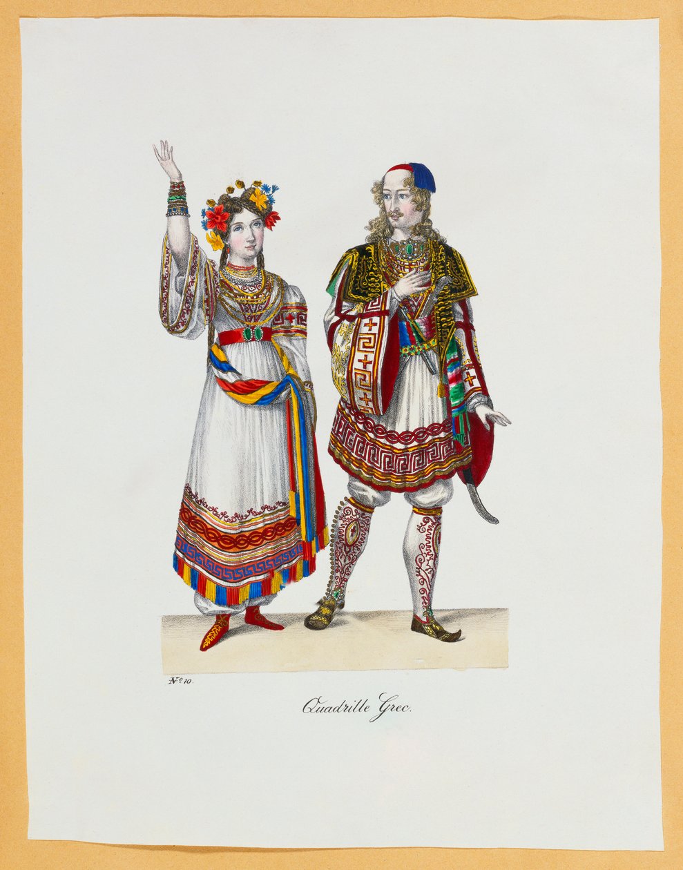 Díszes jelmezgyűjtemény, 1827 alkotó: Franz Xavier Nachtmann